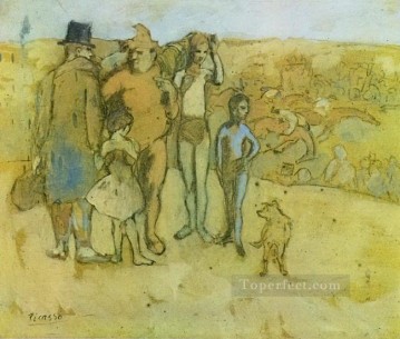  picasso - Family acrobats tude 1905 cubist Pablo Picasso